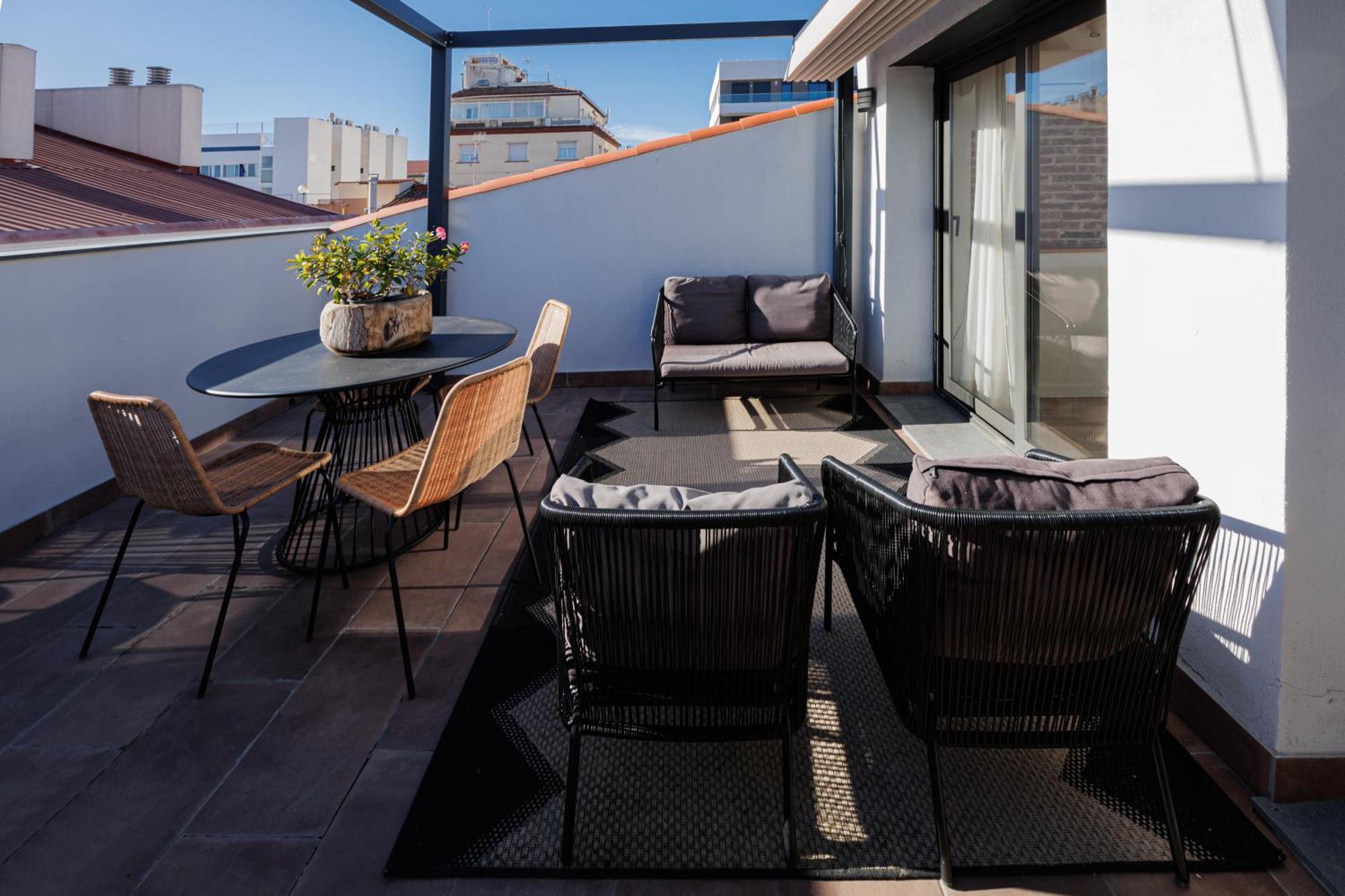 Atico Duplex Playa Area Barcelona Con Spa Exterior مونغات المظهر الخارجي الصورة